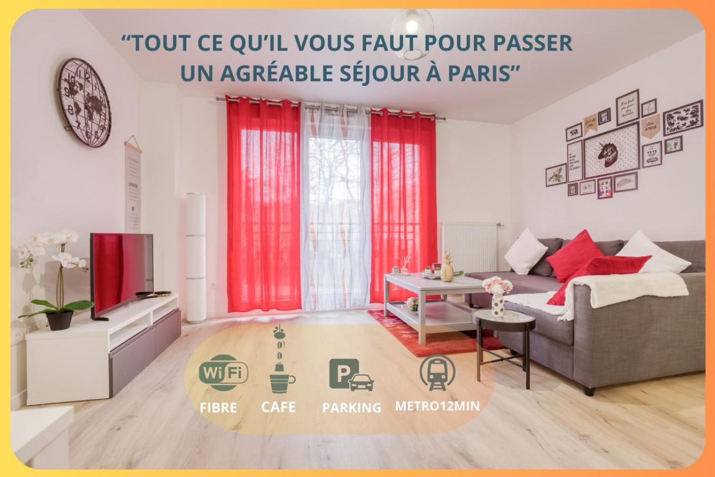 Luxueux Paris - Bagnolet - Les Lilas-Parking Gratuit Extérieur photo